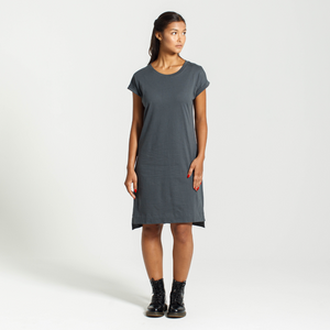 Rolled Sleeve Dress - Dorsu Ethical Clothing