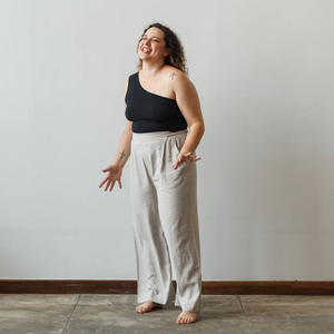 Wide Leg Linen Pants - Dorsu Ethical Clothing