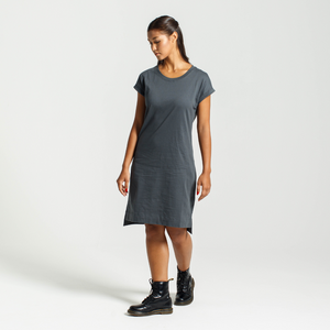 Rolled Sleeve Dress - Dorsu Ethical Clothing