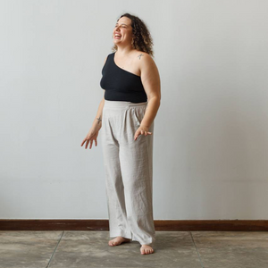 Wide Leg Linen Pants - Dorsu Ethical Clothing