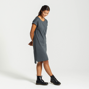 Rolled Sleeve Dress - Dorsu Ethical Clothing