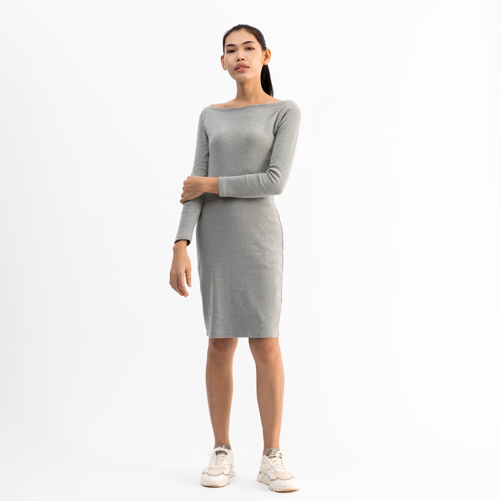 Long Sleeve Midi Dress - Dorsu Ethical Clothing