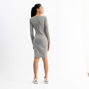 Long Sleeve Midi Dress - Dorsu Ethical Clothing