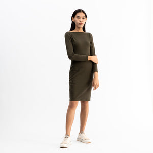 Long Sleeve Midi Dress - Dorsu Ethical Clothing