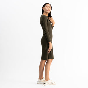 Long Sleeve Midi Dress - Dorsu Ethical Clothing