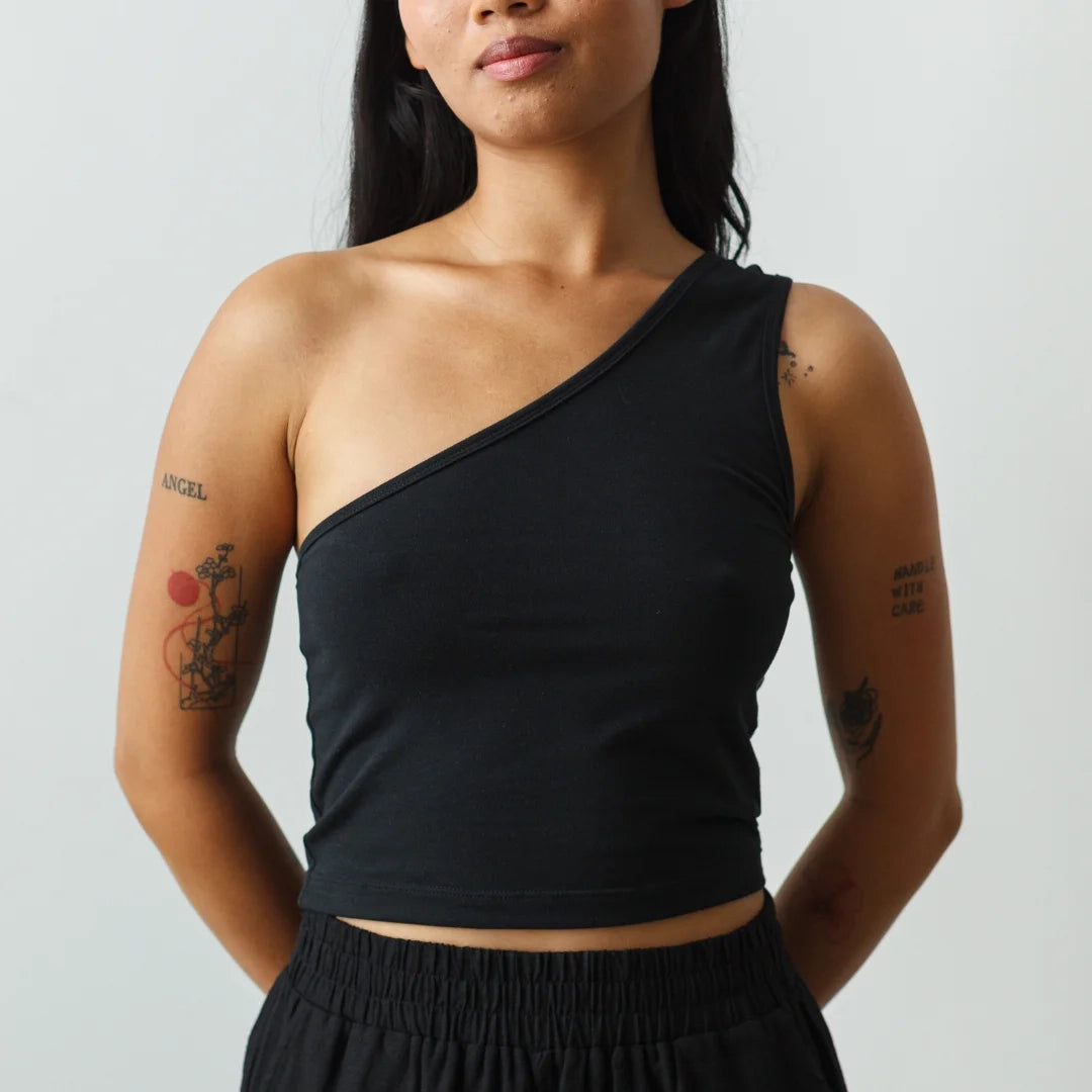 One Shoulder Tank - Dorsu Ethical Clothing