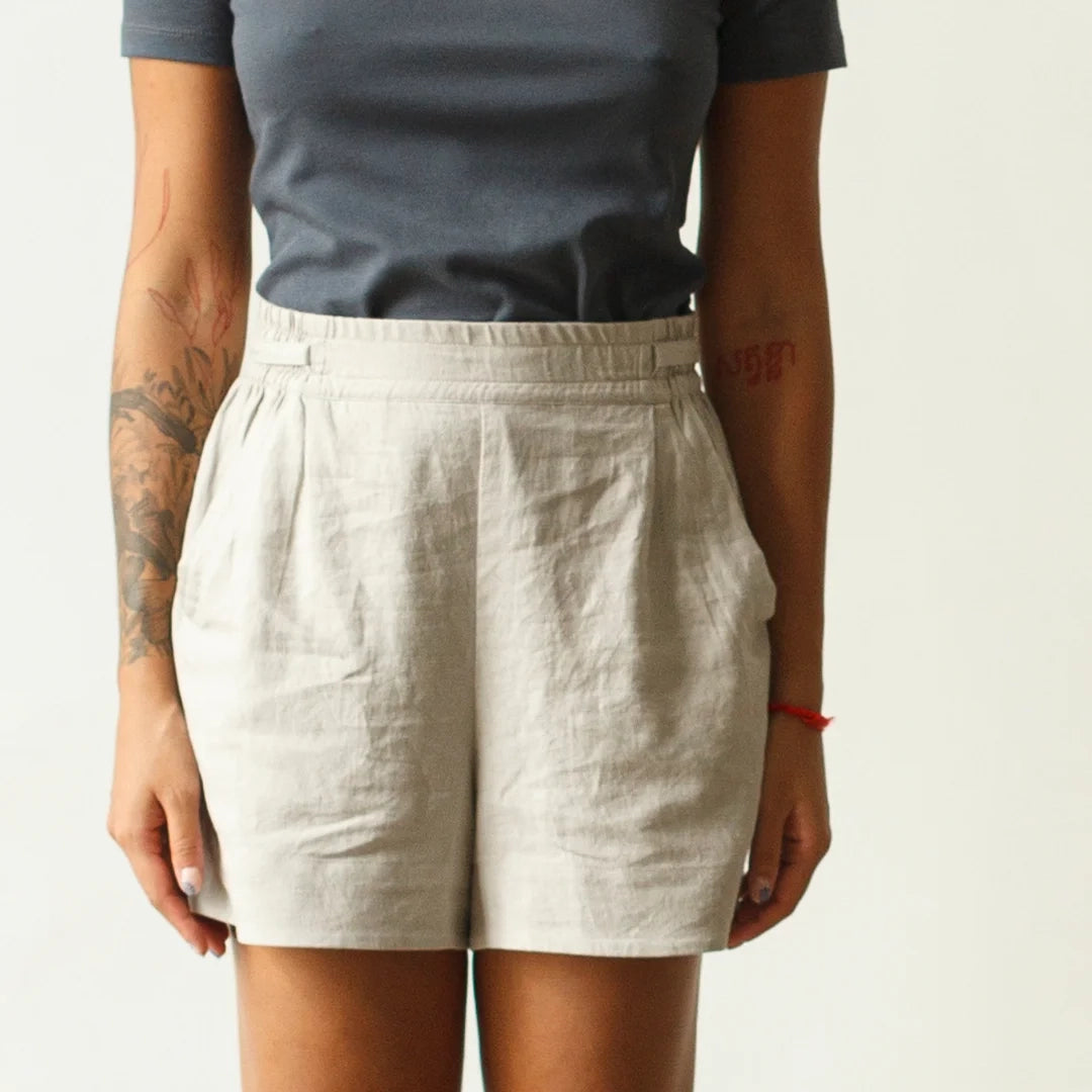 Linen Drawstring Shorts - Dorsu Ethical Clothing