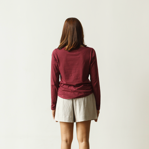 Boat Neck Long Sleeve Top - Dorsu Ethical Clothing