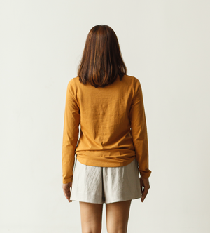 Boat Neck Long Sleeve Top - Dorsu Ethical Clothing