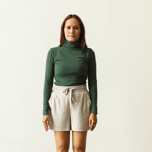 Long Sleeve Turtleneck | Forest Green - Dorsu Ethical Clothing