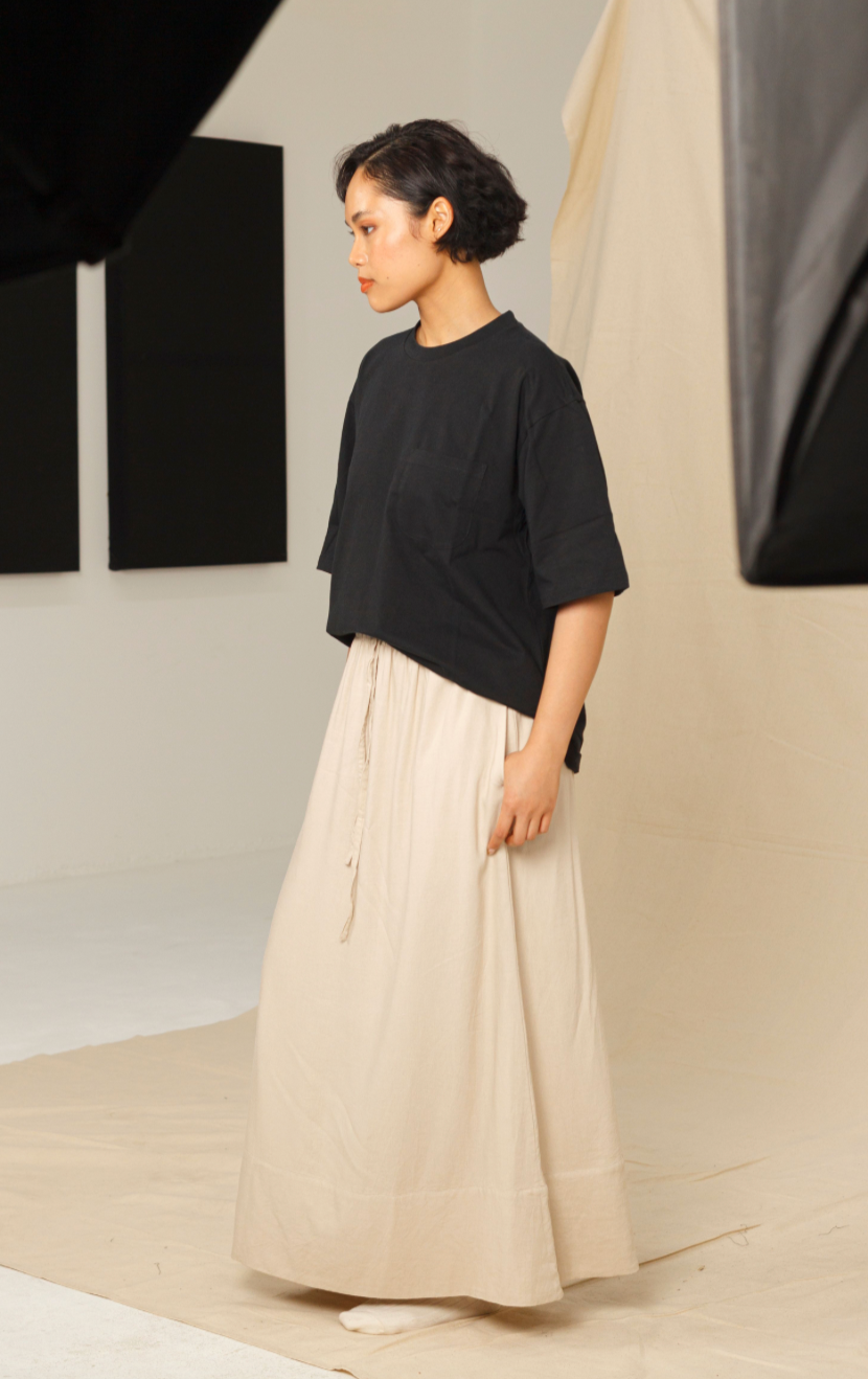 Linen Midi Skirt - Dorsu Ethical Clothing