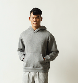 Oversized Hoodie | Grey Heather - Dorsu Ethical Clothing