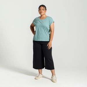 Rolled Sleeve Crew | Seafoam - Dorsu Ethical Clothing