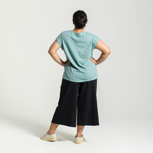 Rolled Sleeve Crew | Seafoam - Dorsu Ethical Clothing