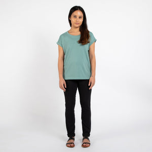 Rolled Sleeve Crew | Seafoam - Dorsu Ethical Clothing